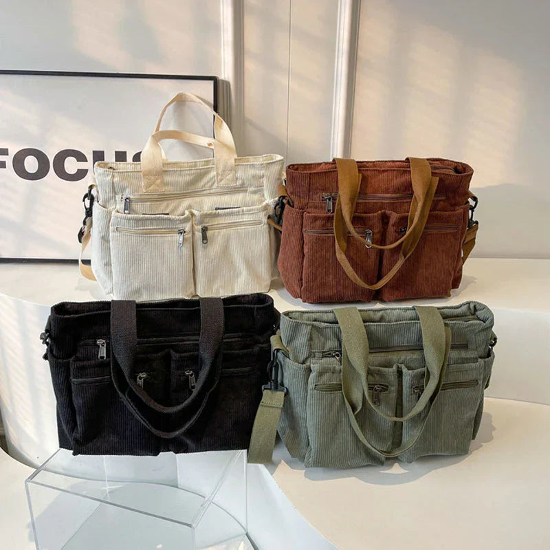 Urban Cord Tote - Shoulder Bag