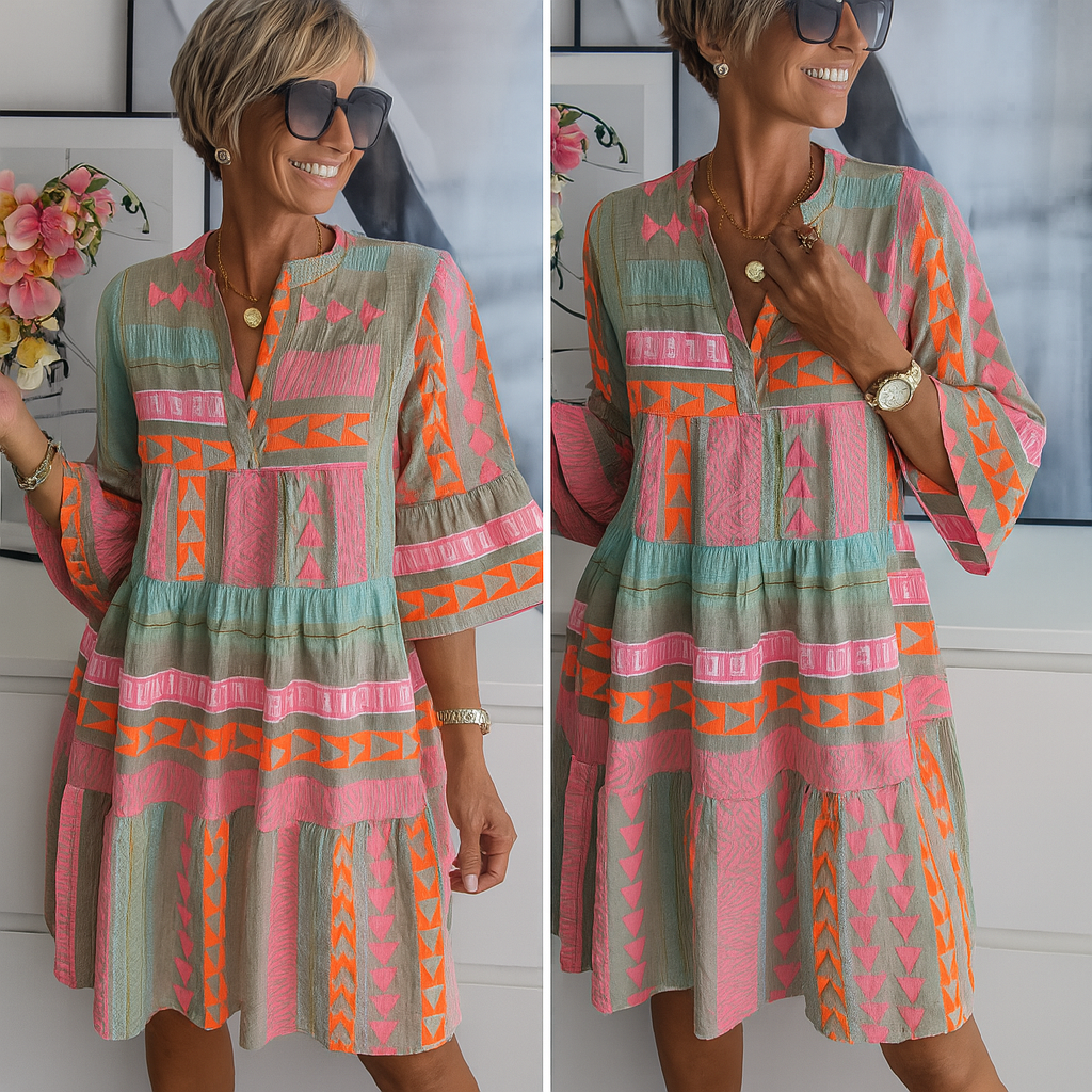Stacy – Embroidered Summer Mini Dress