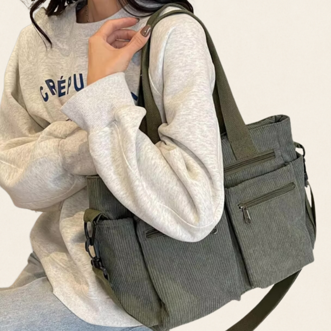 Urban Cord Tote - Shoulder Bag