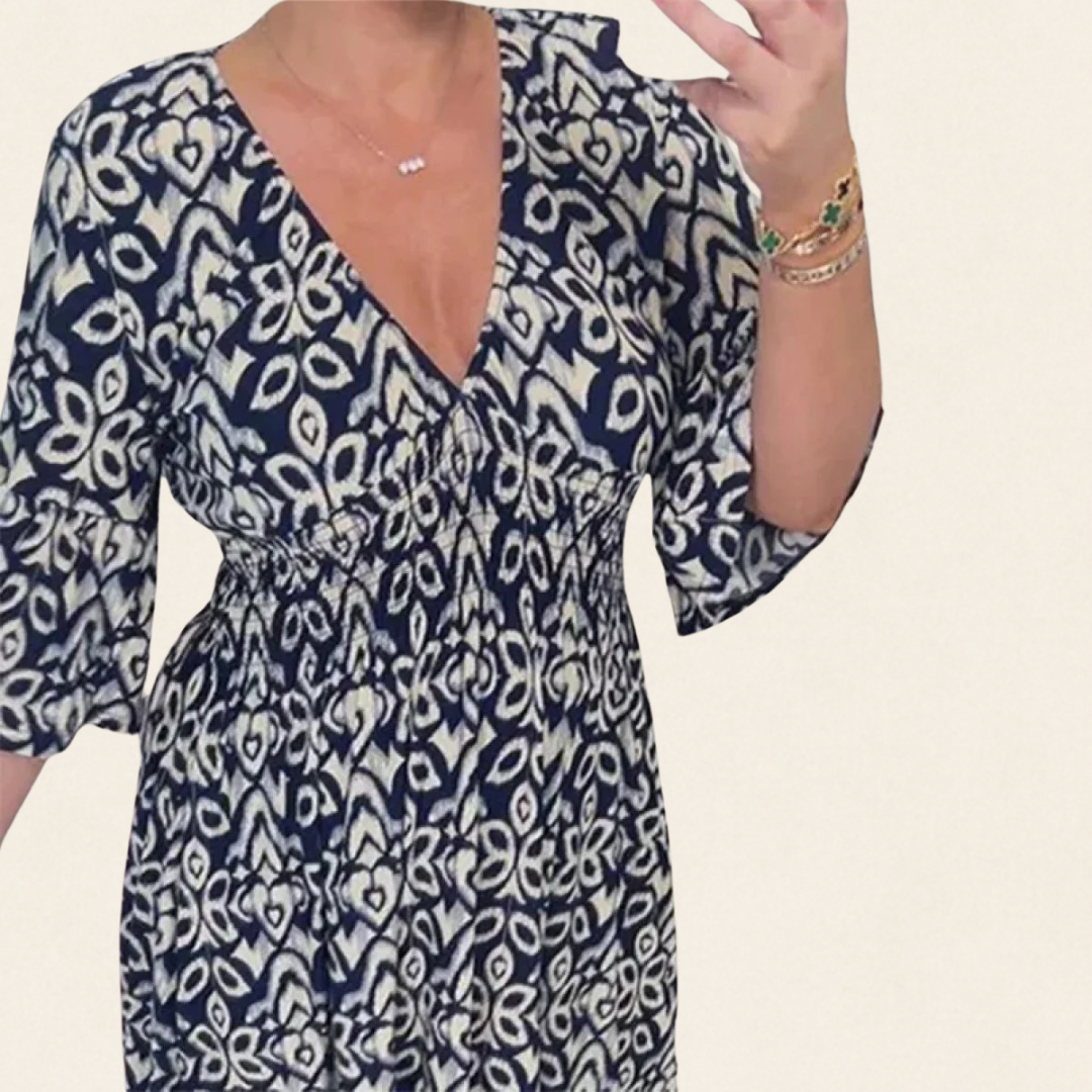 Fay - Floral Dress with V-Neck