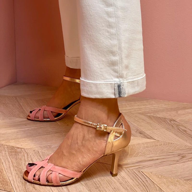 Mira - Open-toe stiletto heel sandals
