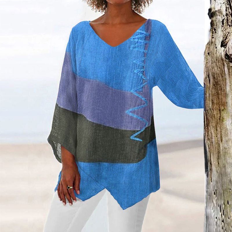 Hella - Artistic V-Neck Tunic – Creative, Airy & Stylish