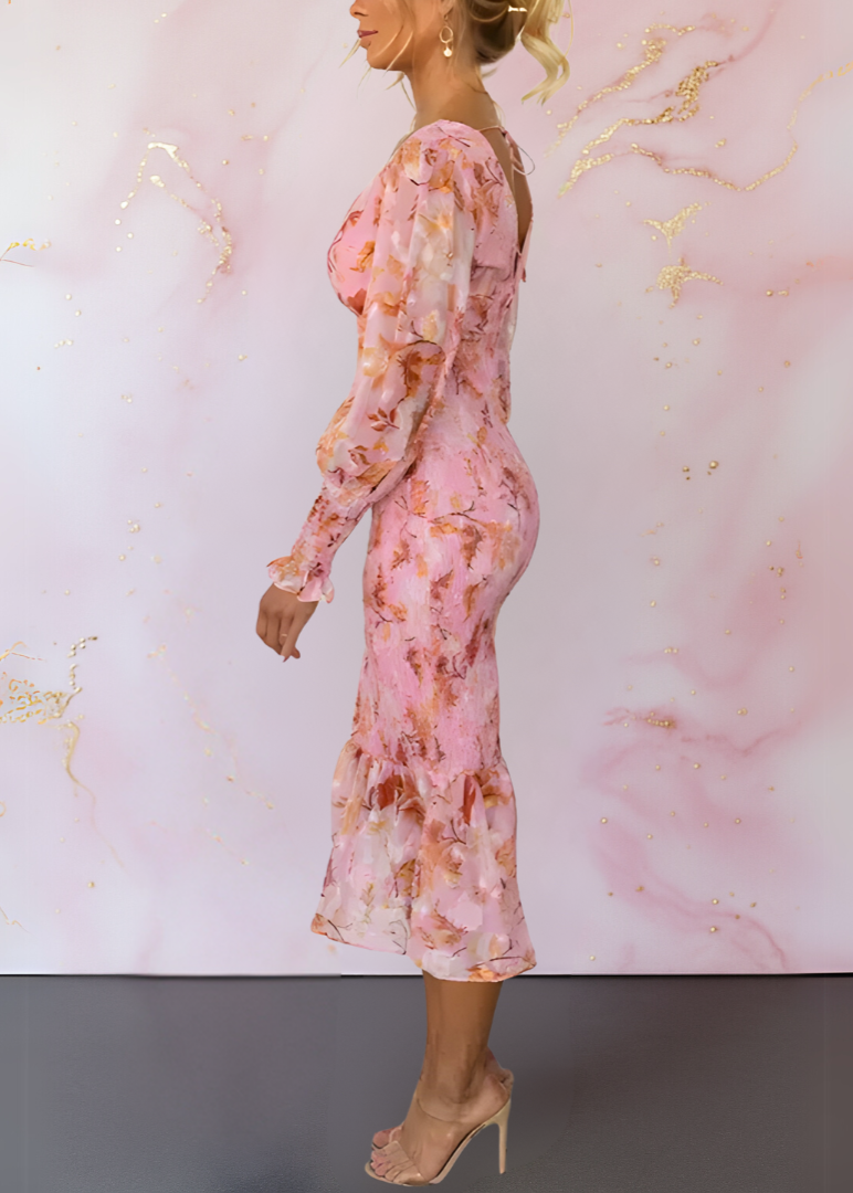 Bianca - Elegant and Chic Floral Dress