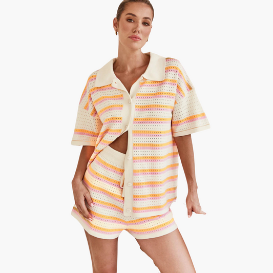 Glowie – Open-Knit Co-Ord Set