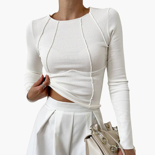 Serah – Sculpted Seam Long Sleeve Top