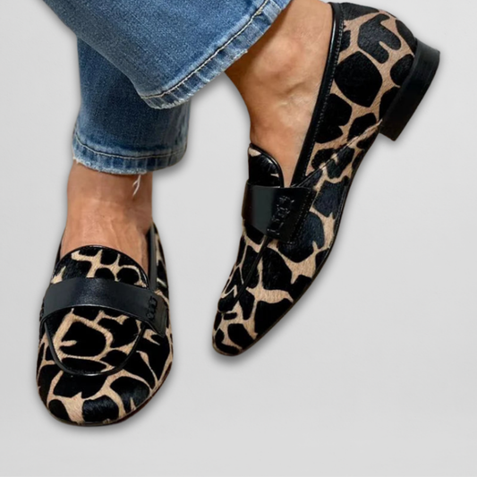 Priscilla - Giraffe-Print Loafers