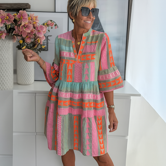 Stacy – Embroidered Summer Mini Dress