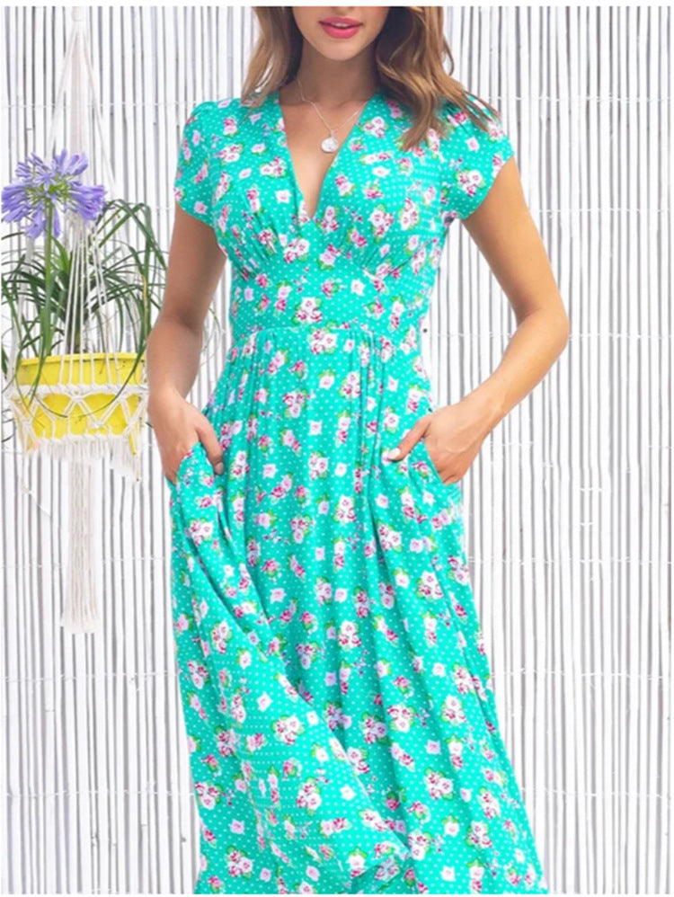 Essie - Floral Midi Dress