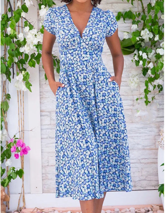 Essie - Floral Midi Dress