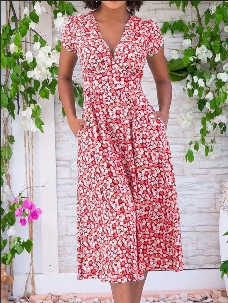 Essie - Floral Midi Dress