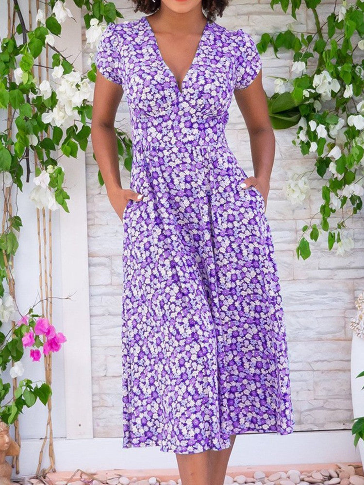 Essie - Floral Midi Dress
