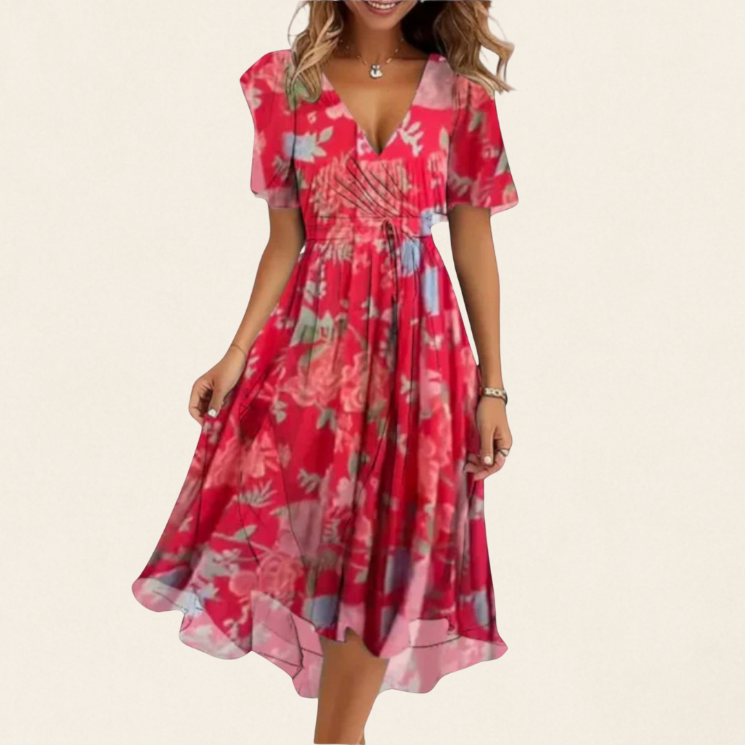 Annique - Women's V-Neck Dress