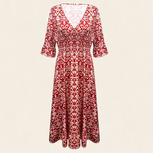 Fay - Floral Dress with V-Neck