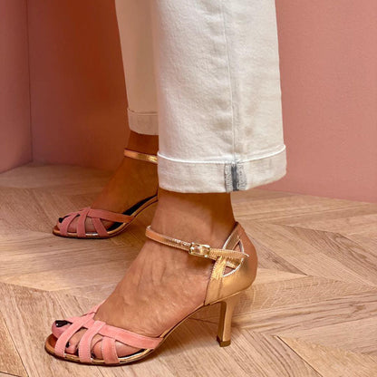 Mira - Open-toe stiletto heel sandals